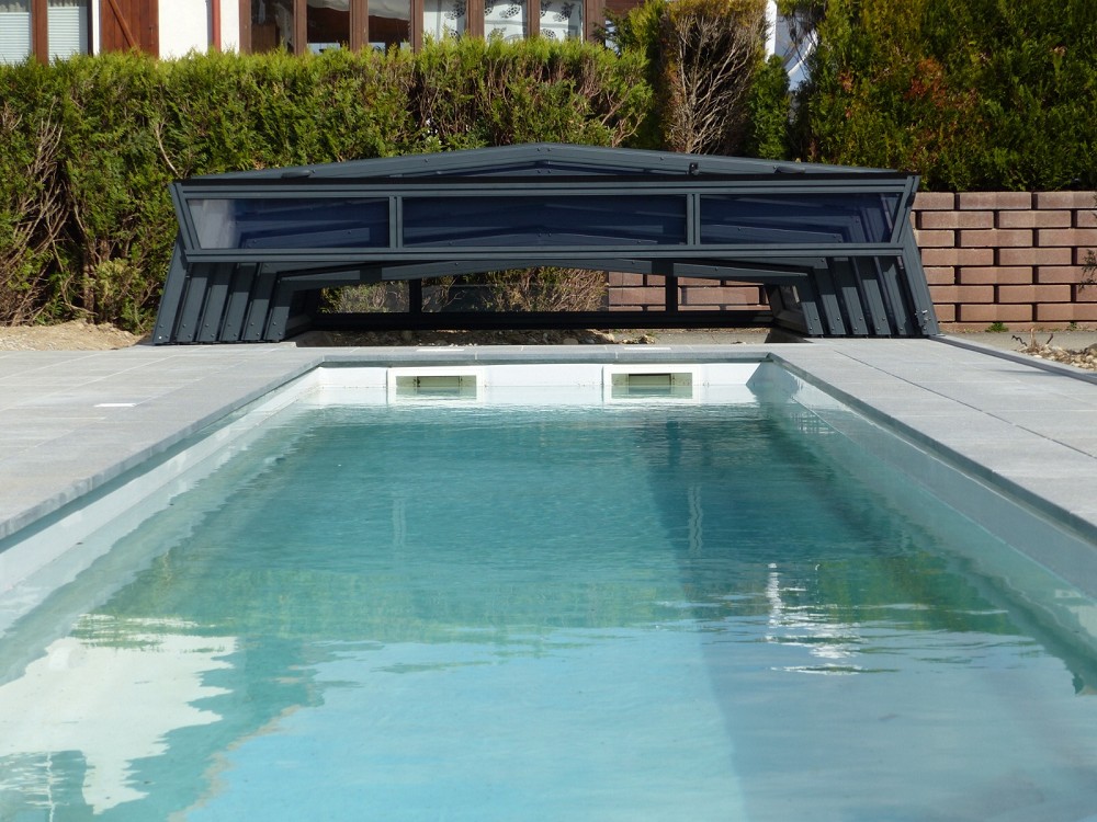 Abri piscine cintré