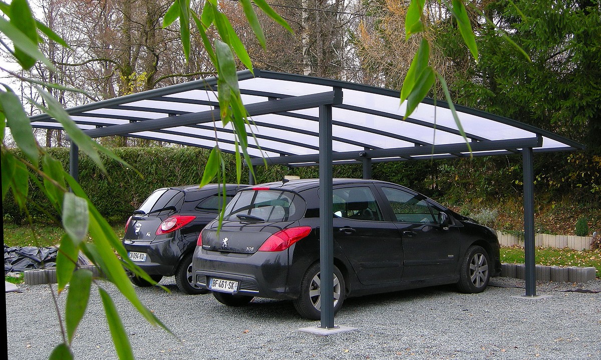 Carport Appenthal double plaques polycarbonates