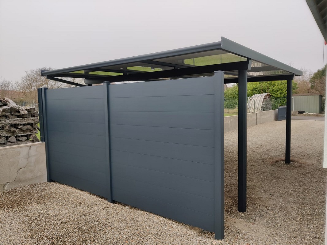 carport avec fermeture alu