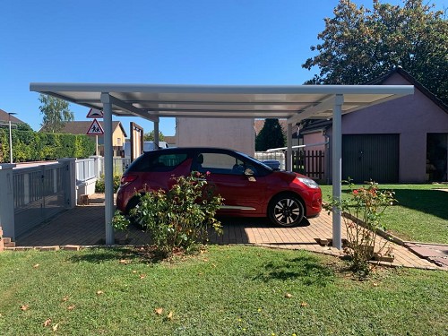 carport effet toit plat isotoit