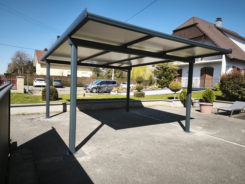 carports alu toit plat installé a sierentz alsace